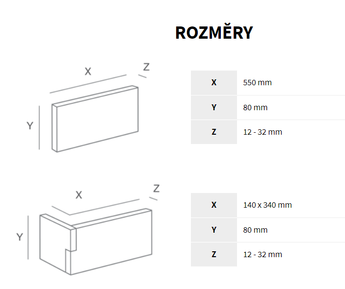 SIERRA 2 - BEIGE rozměry